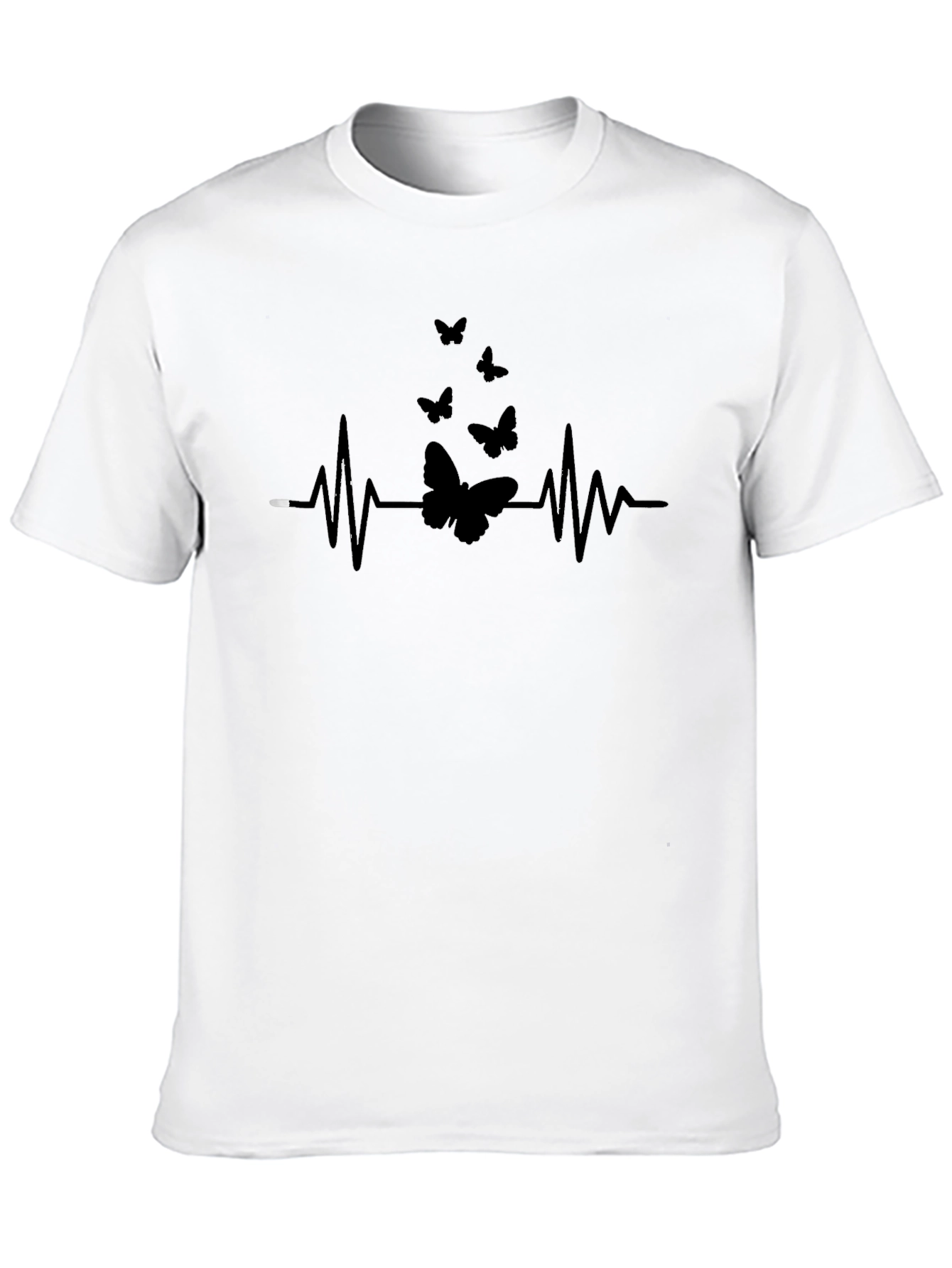 Butterfly Heartbeat T-Shirt - Stylish Graphic Tee