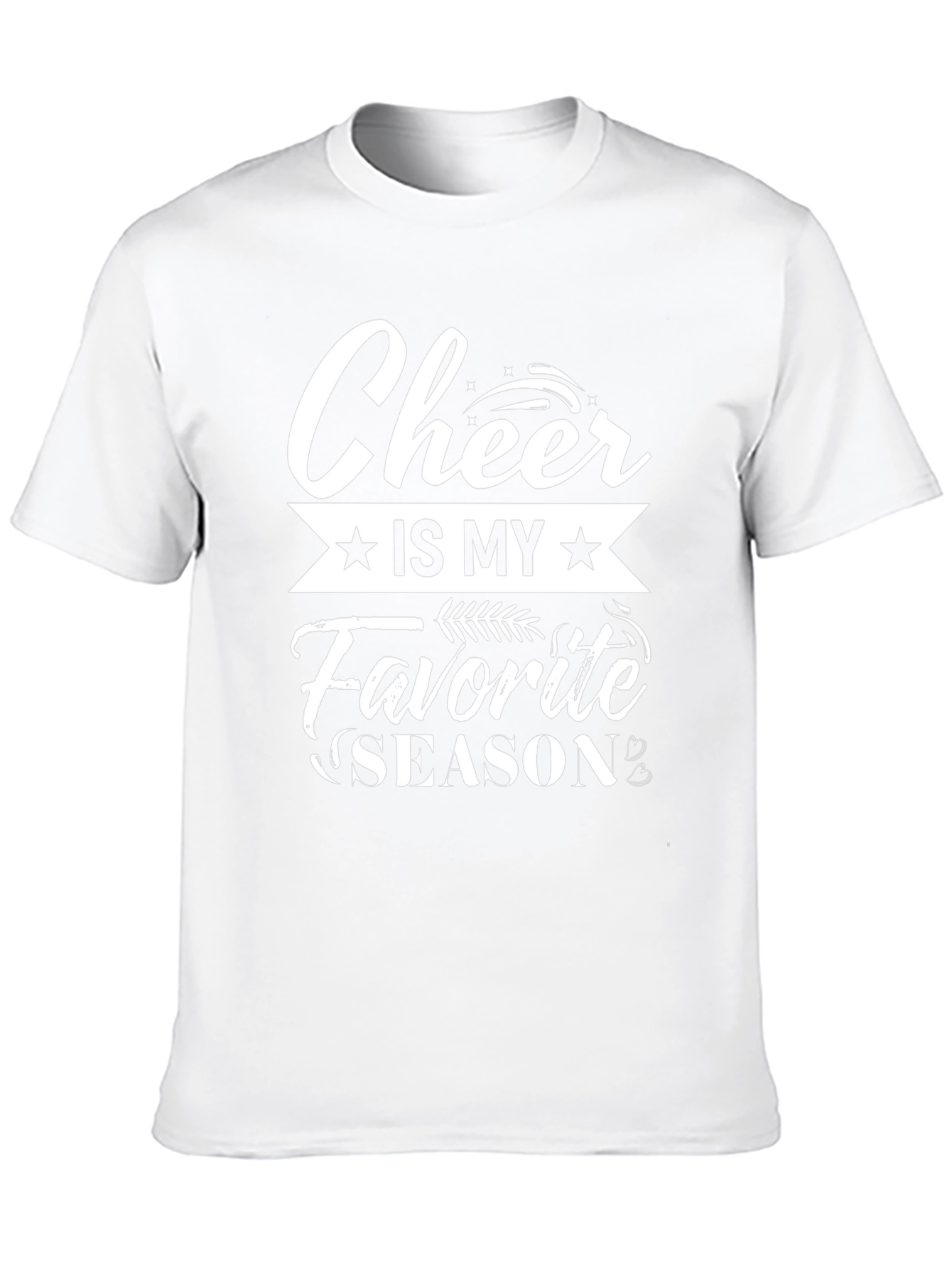 Cheer Is My Favorite Season Black T-Shirt