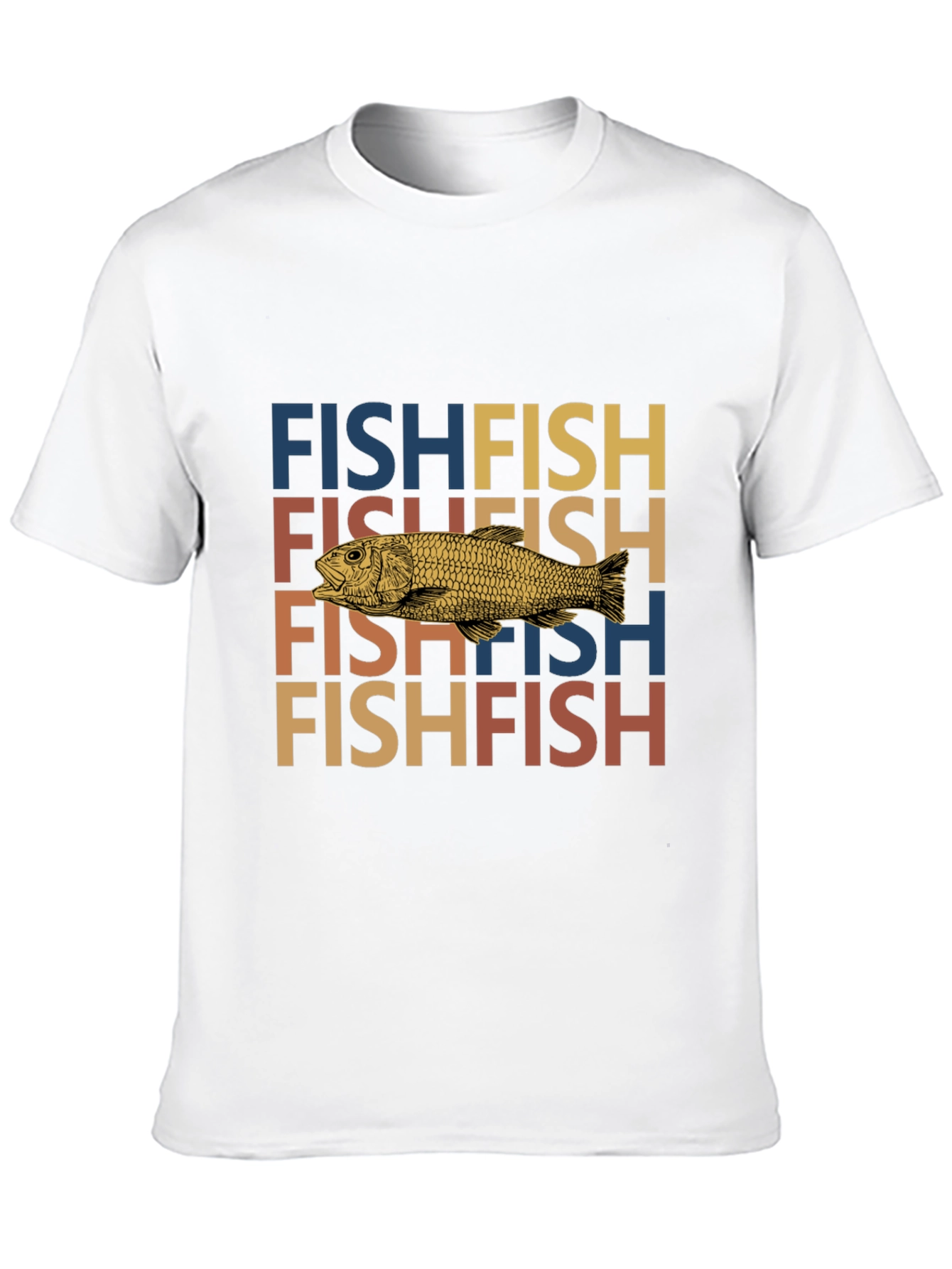 Retro Fish Lover T-Shirt - Unique Graphic Tee