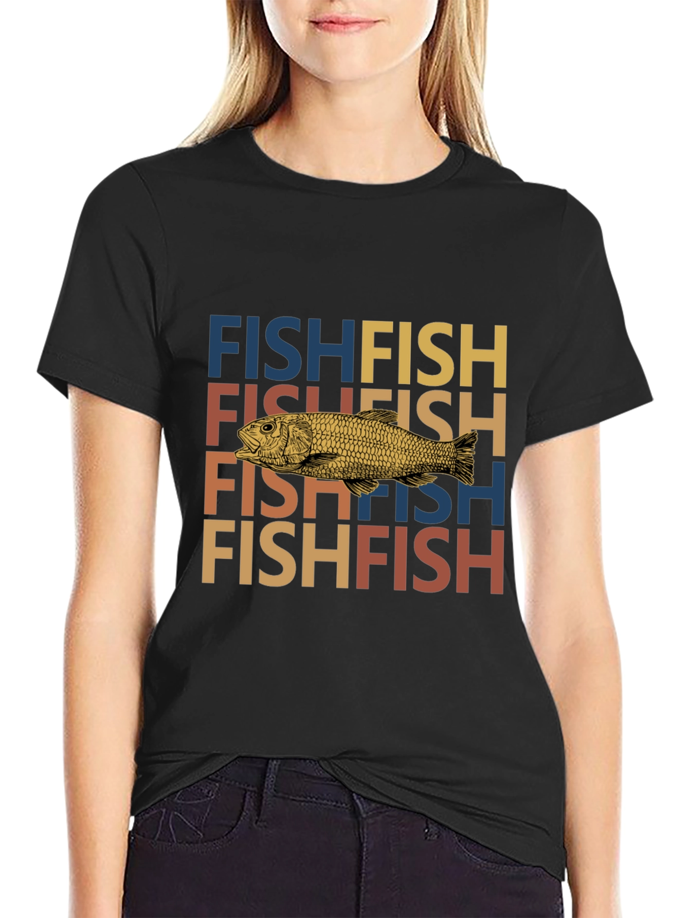 Retro Fish Lover T-Shirt - Unique Graphic Tee