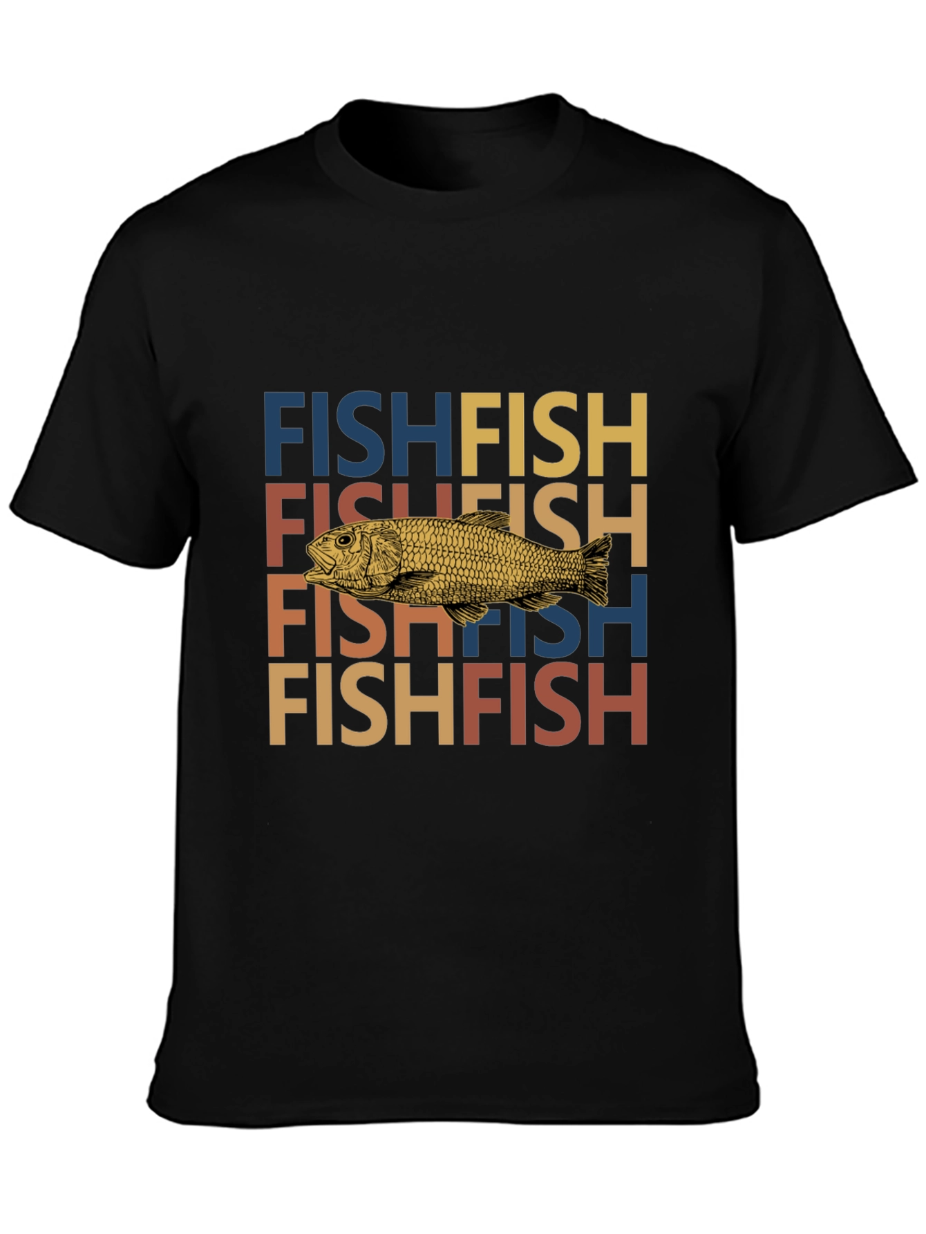 Retro Fish Lover T-Shirt - Unique Graphic Tee