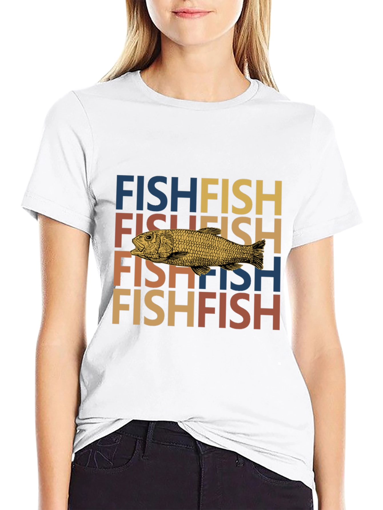 Retro Fish Lover T-Shirt - Unique Graphic Tee