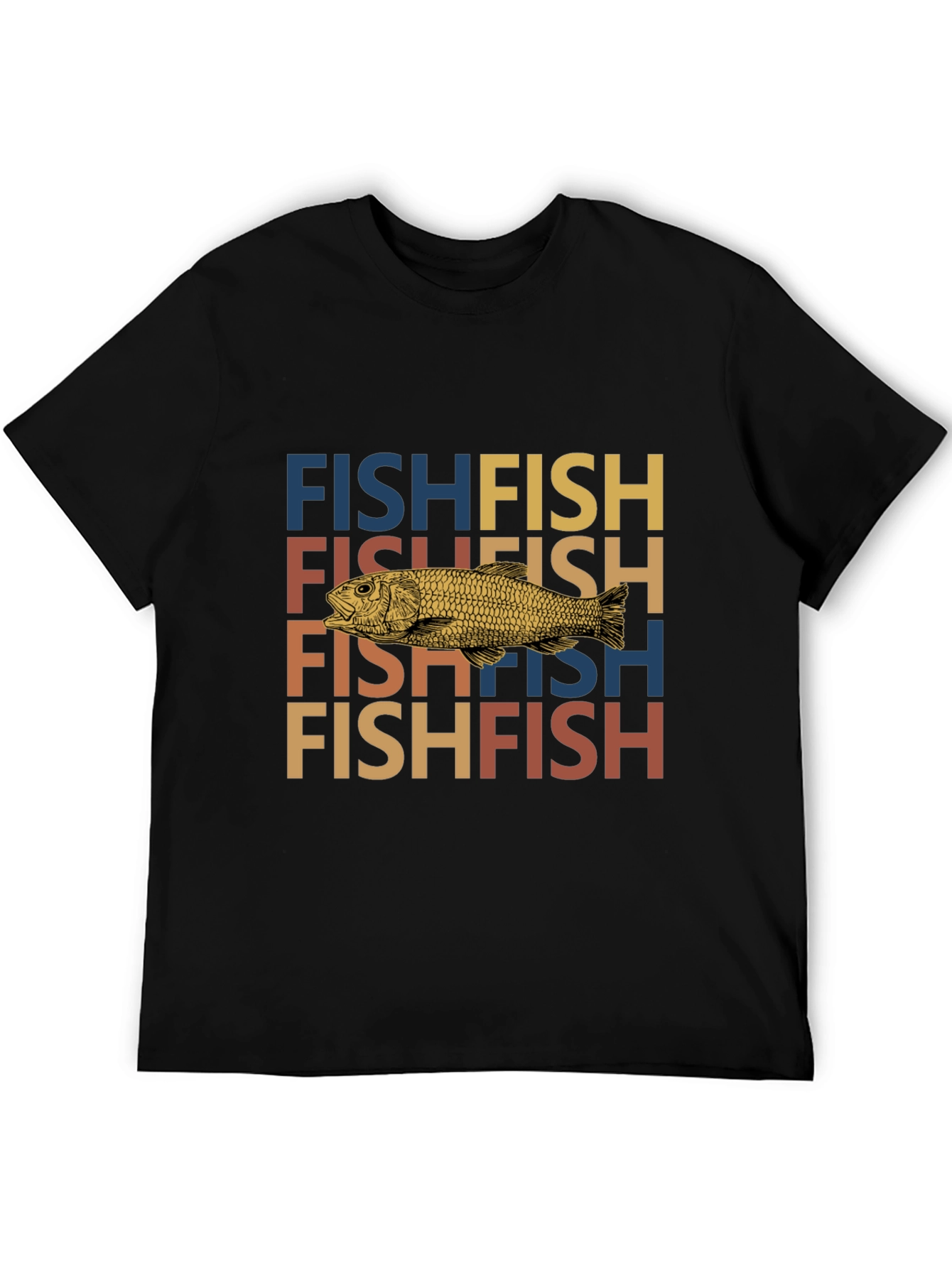 Retro Fish Lover T-Shirt - Unique Graphic Tee