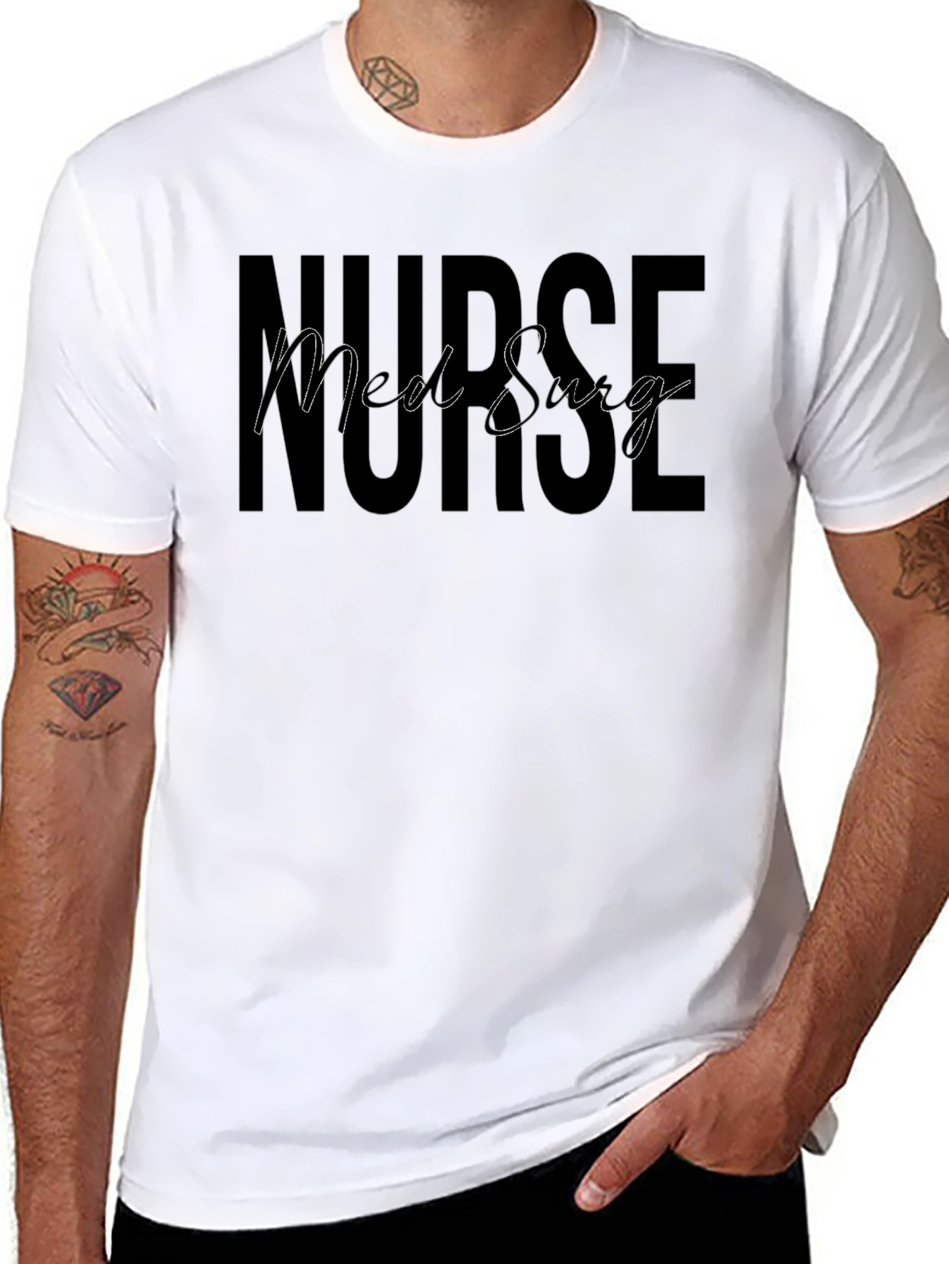 Med Surg Nurse Black T-Shirt