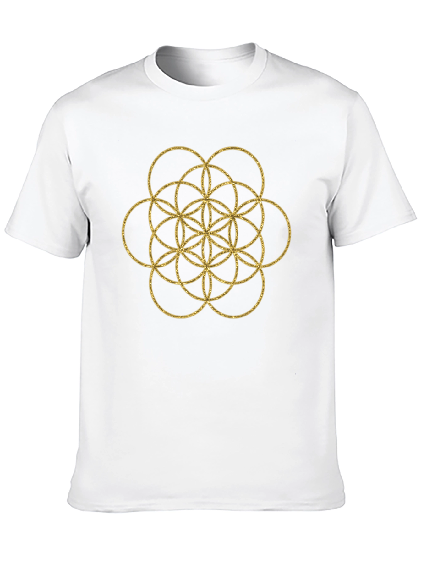 Geometric Flower of Life Graphic Tee
