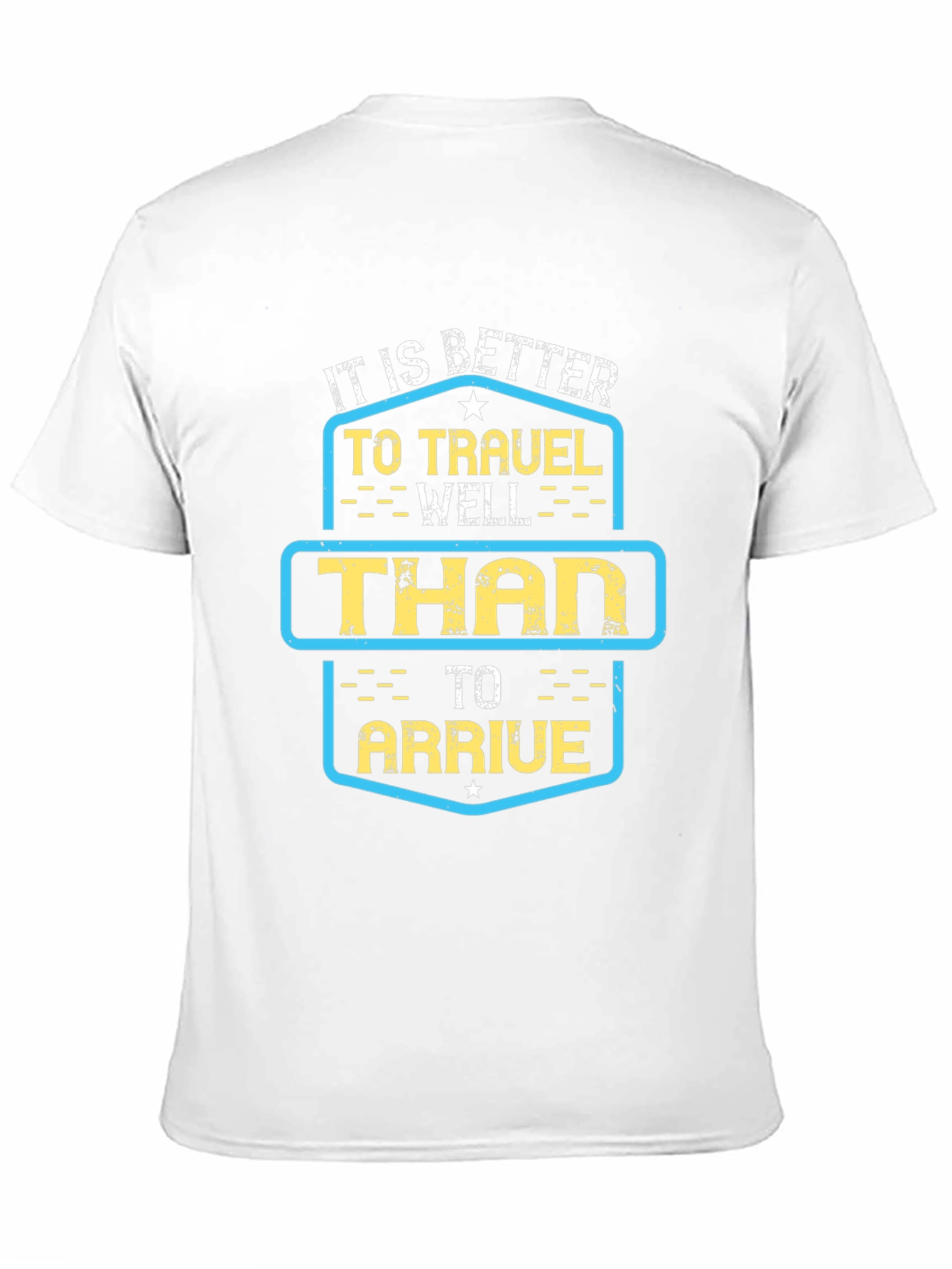 Travel Well Graphic Tee - Black Cotton T-Shirt