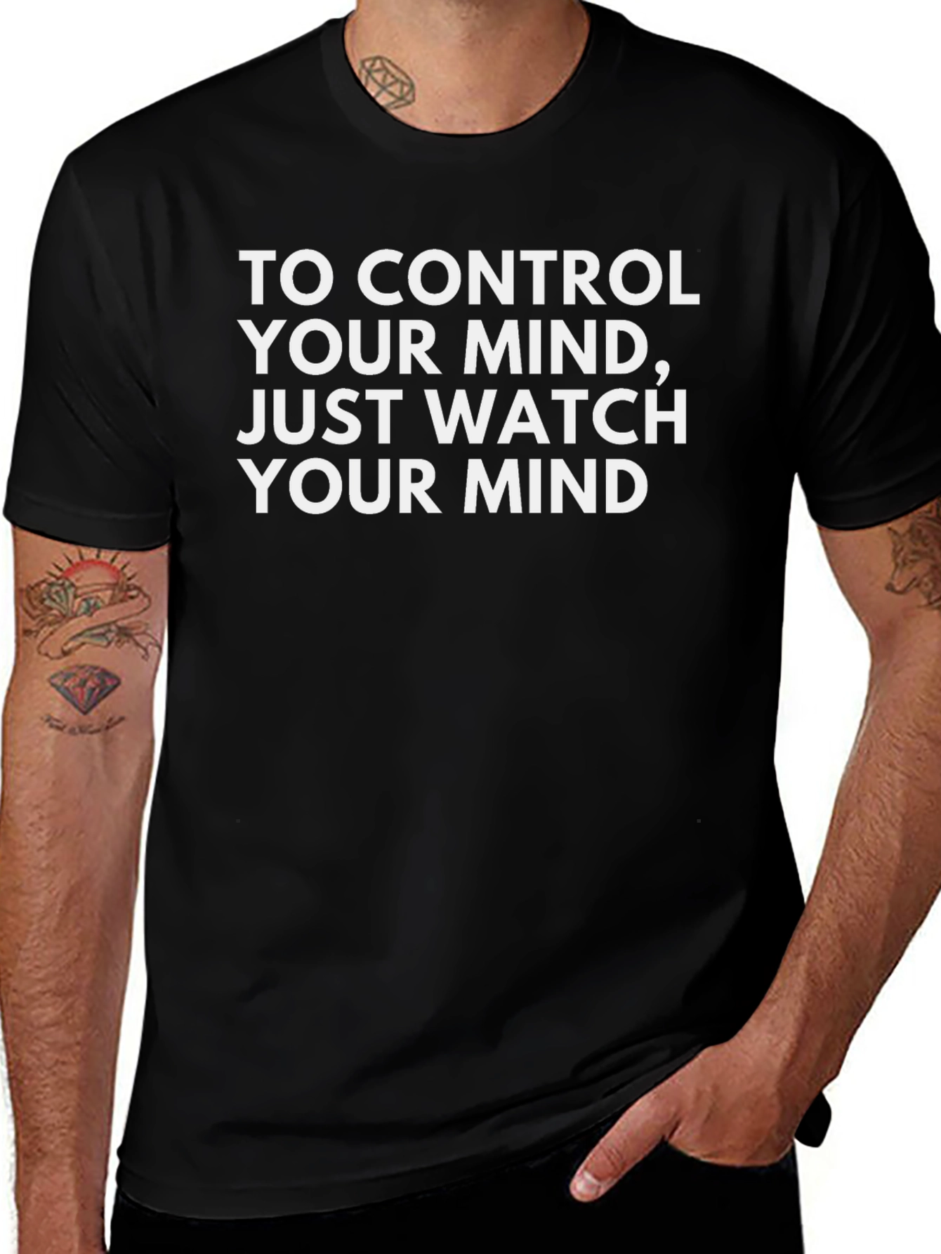Mindful Tee: Control Your Thoughts Watch Your Mind