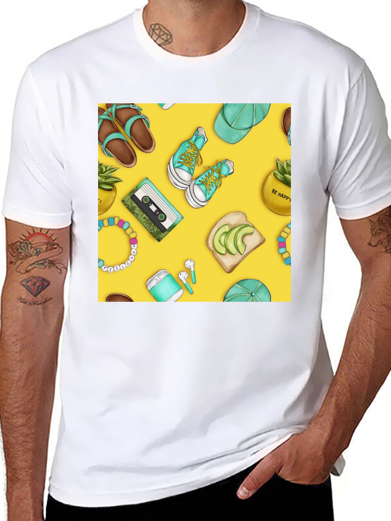 Trendy Teal Aesthetic Tee