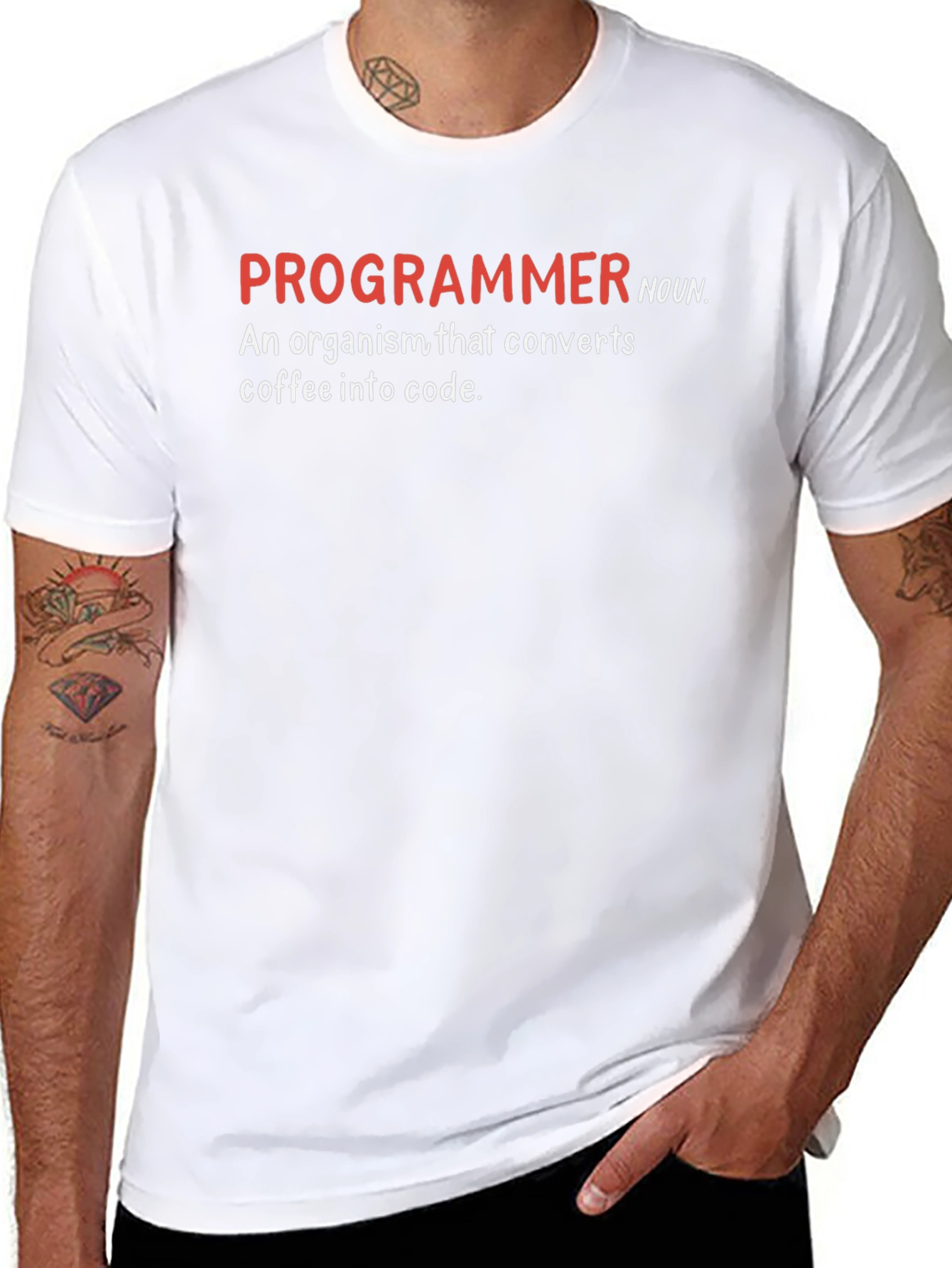 Programmer Coffee to Code Black T-Shirt