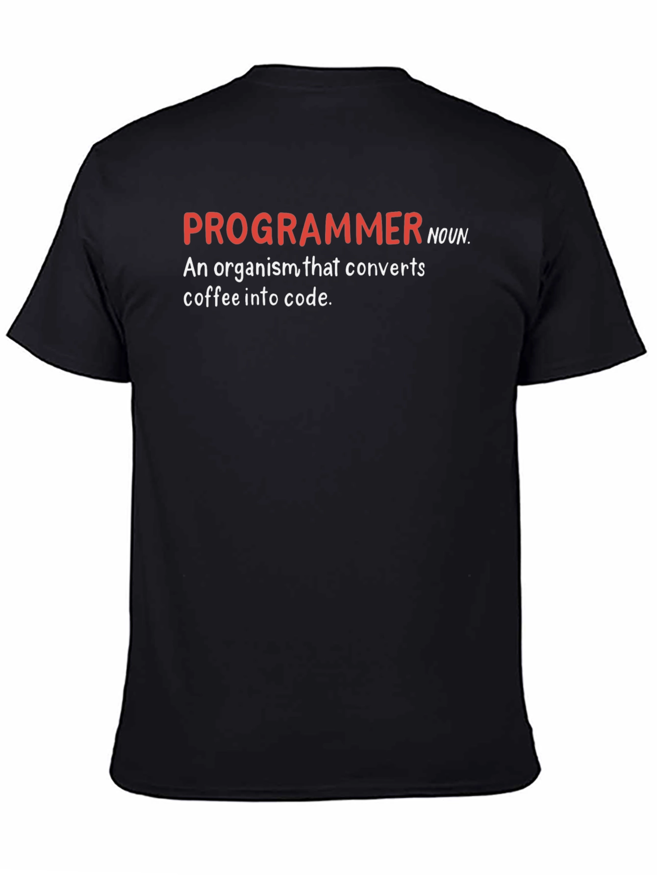 Programmer Coffee to Code Black T-Shirt