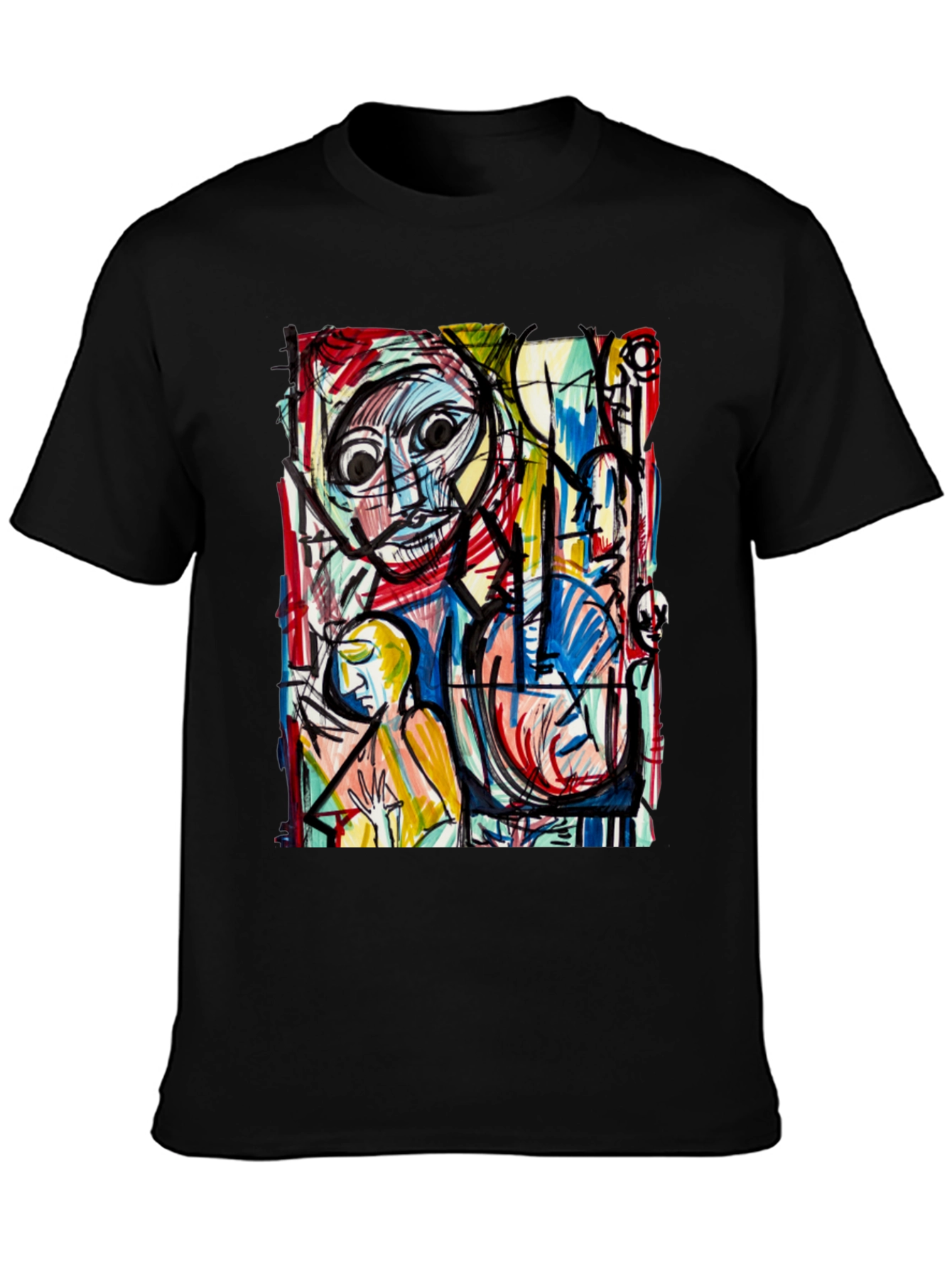 Abstract Art Print Tee - Unique Graphic T-Shirt