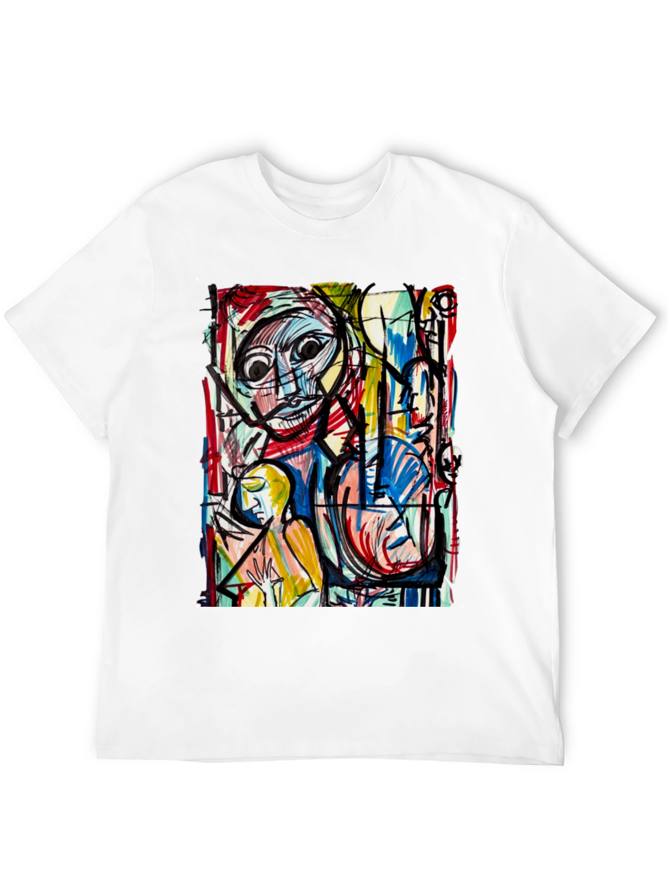 Abstract Art Print Tee - Unique Graphic T-Shirt