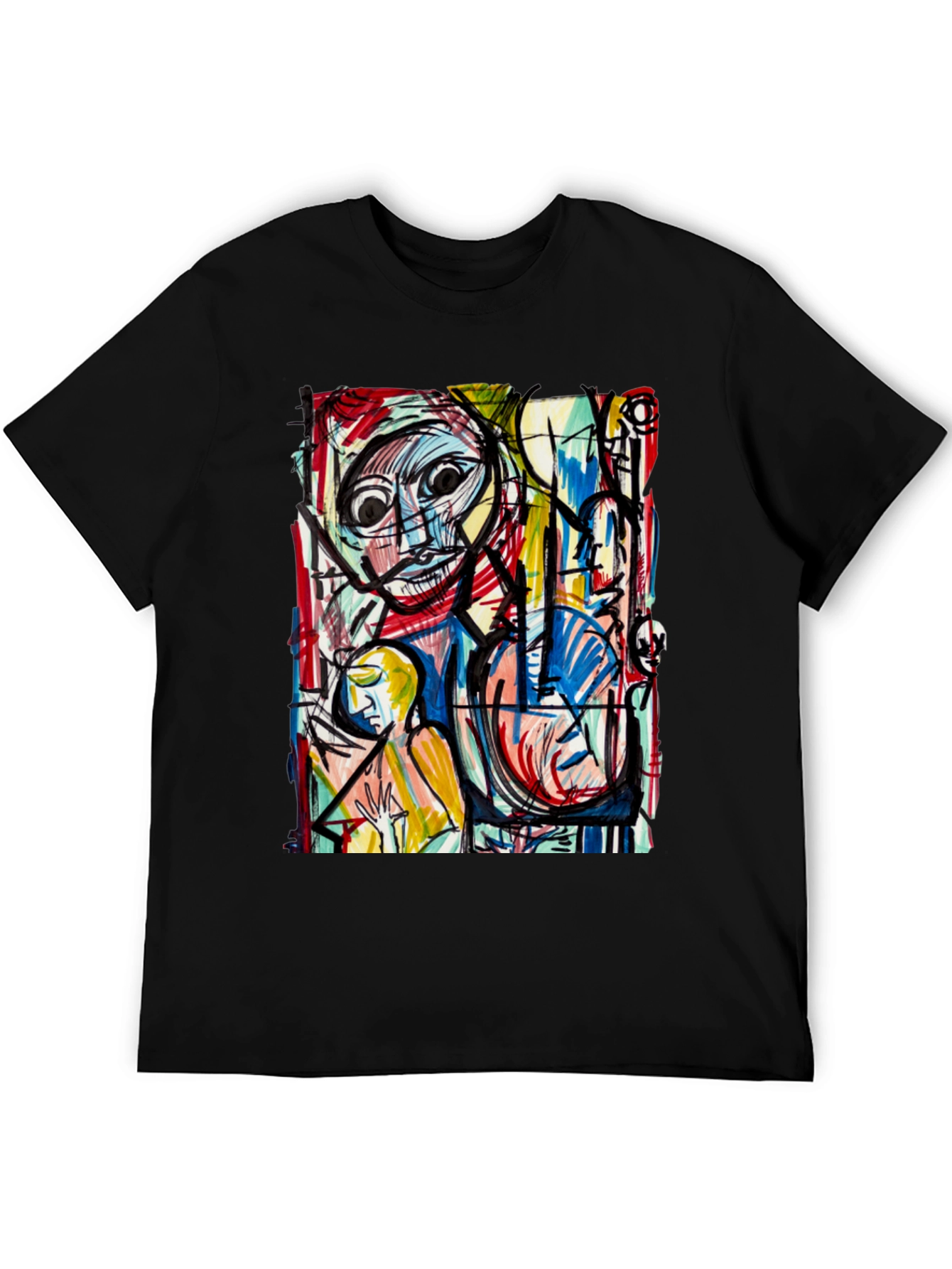 Abstract Art Print Tee - Unique Graphic T-Shirt