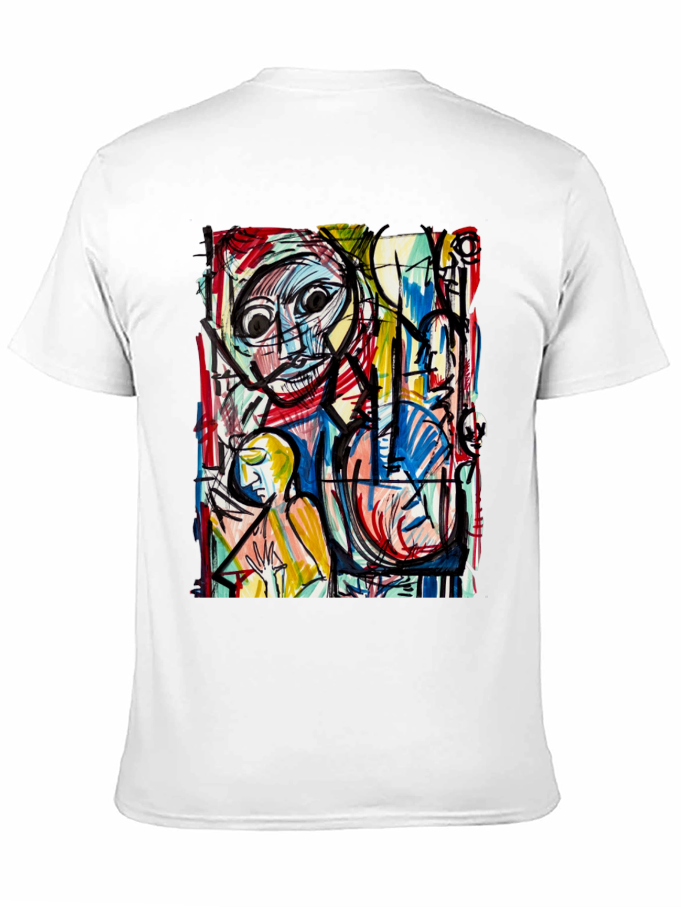 Abstract Art Print Tee - Unique Graphic T-Shirt