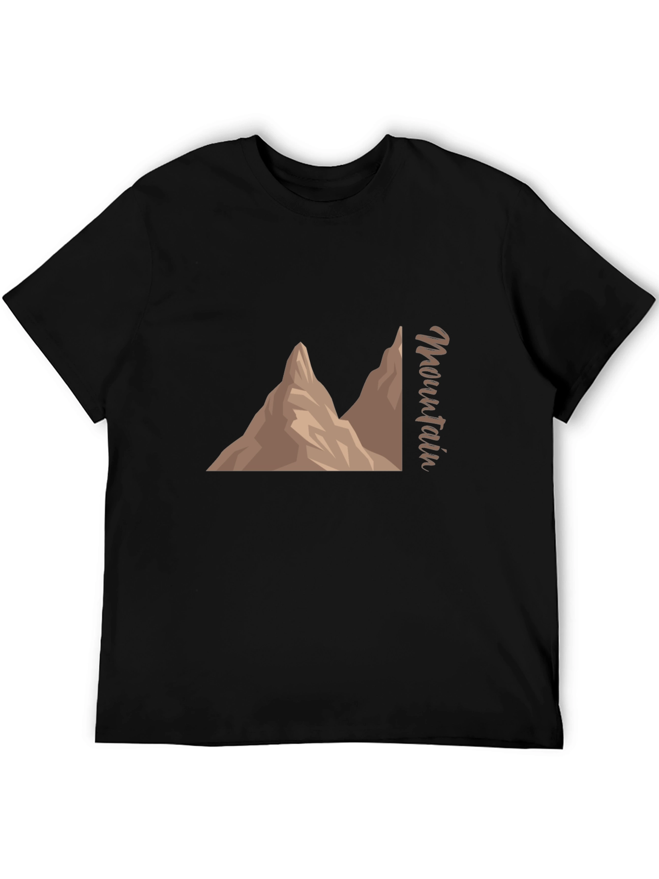 Mountain Graphic Black T-Shirt