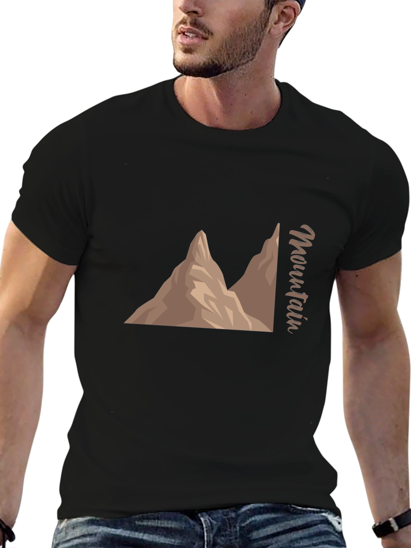 Mountain Graphic Black T-Shirt