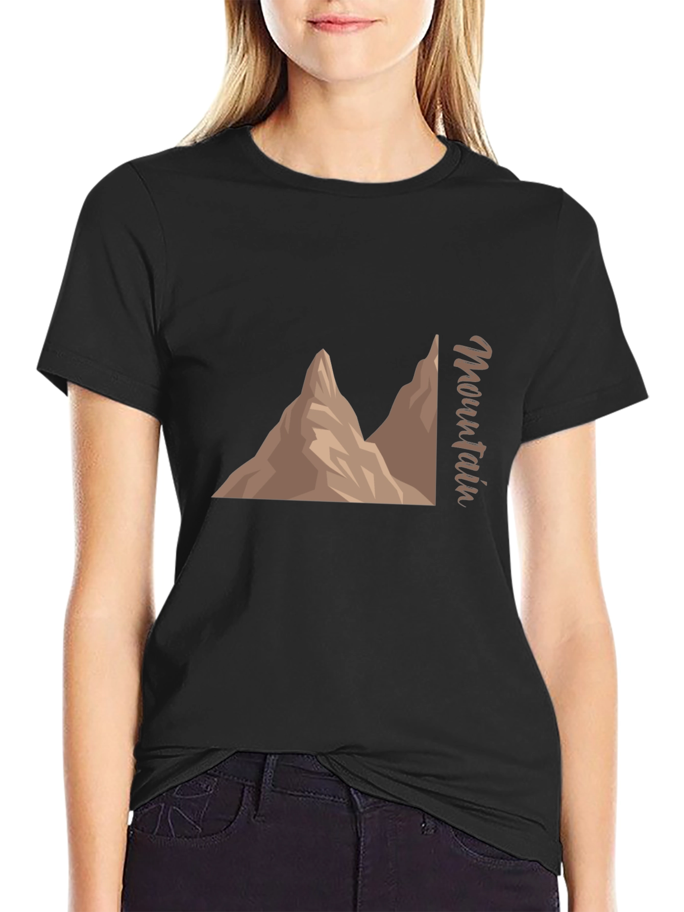 Mountain Graphic Black T-Shirt