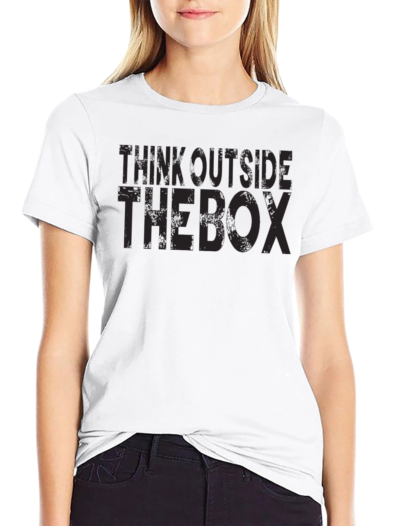 Think Outside the Box Graphic T-Shirt