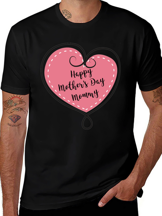 Happy Mothers Day Mommy Black Tee