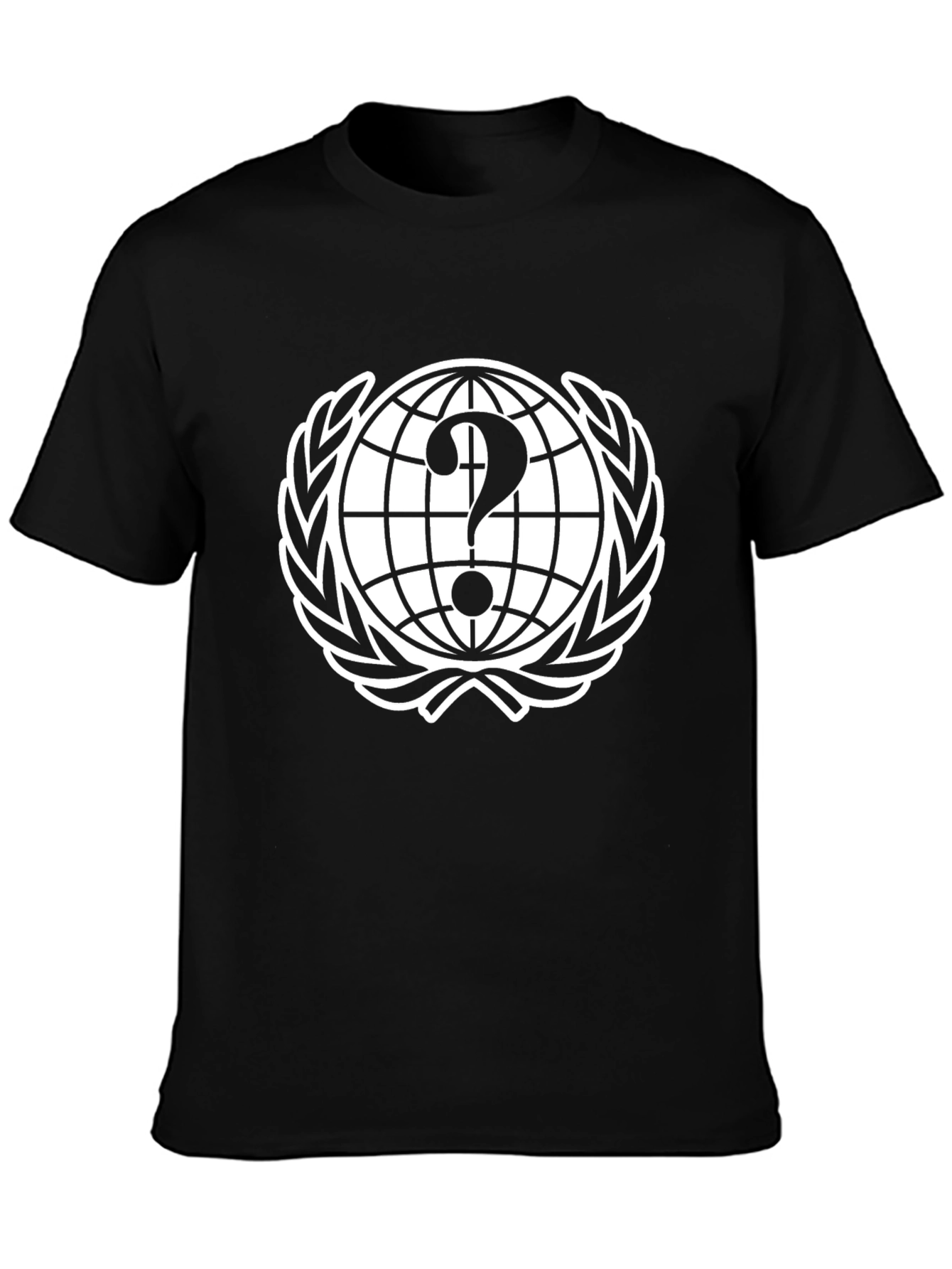 Question Globe T-Shirt - Unisex Black Tee