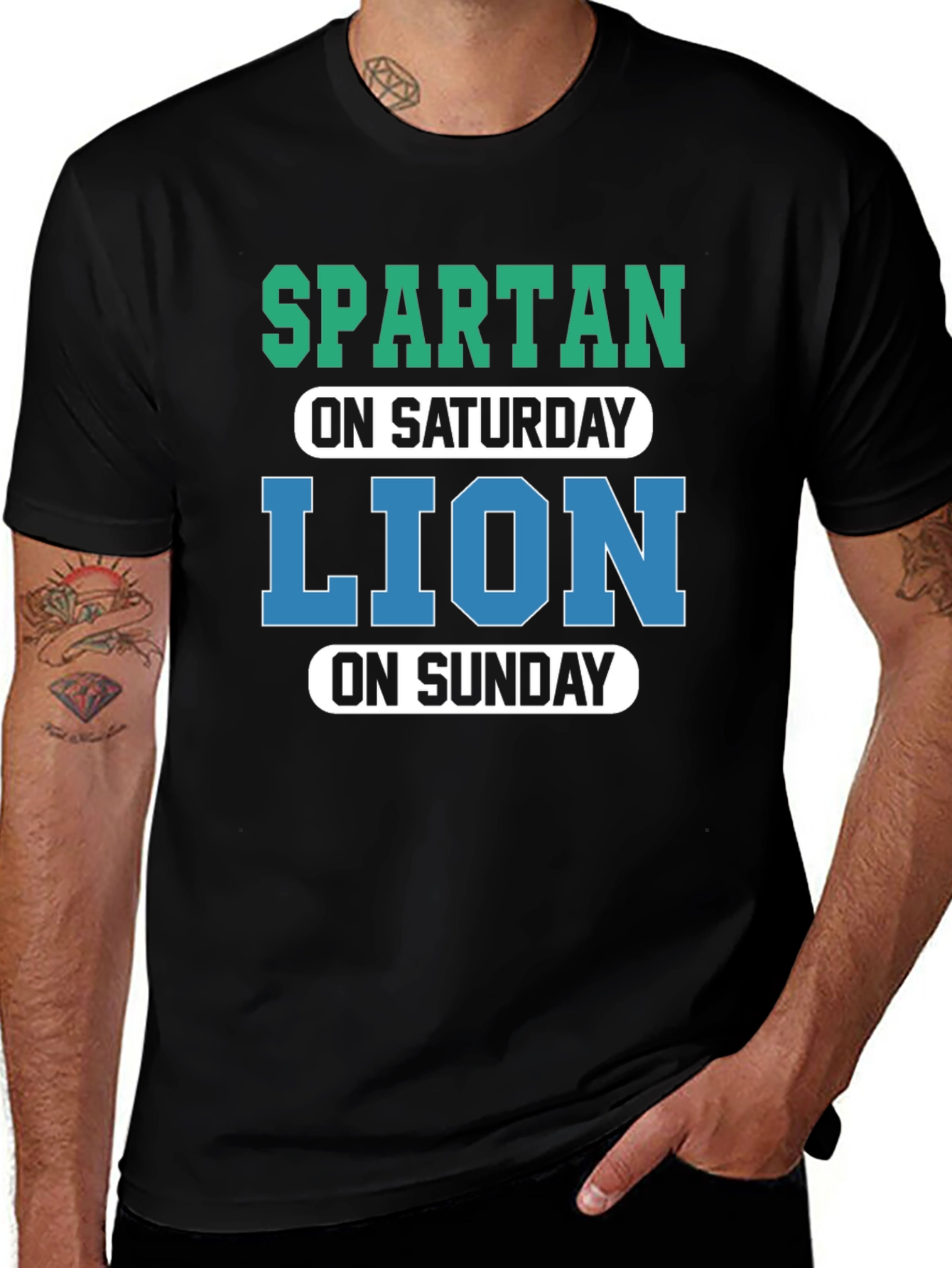 Spartan Lion Saturday Sunday Graphic Tee
