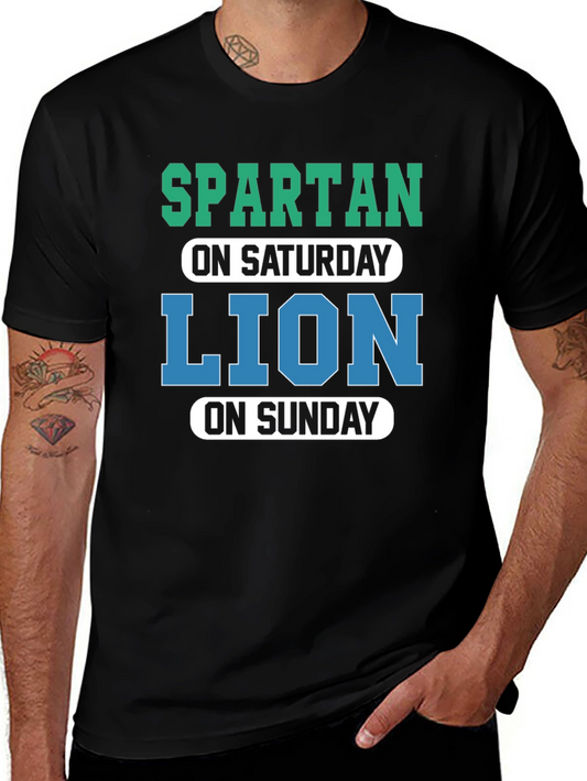 Spartan Lion Saturday Sunday Graphic Tee