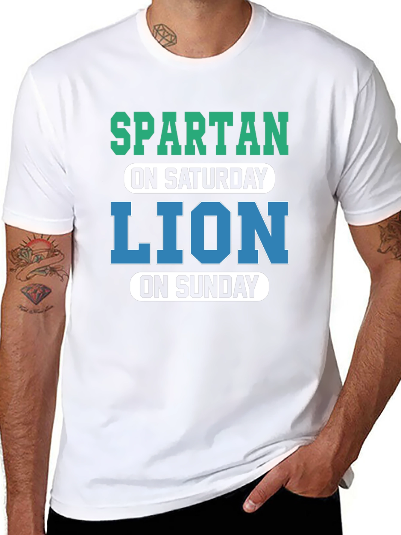 Spartan Lion Saturday Sunday Graphic Tee