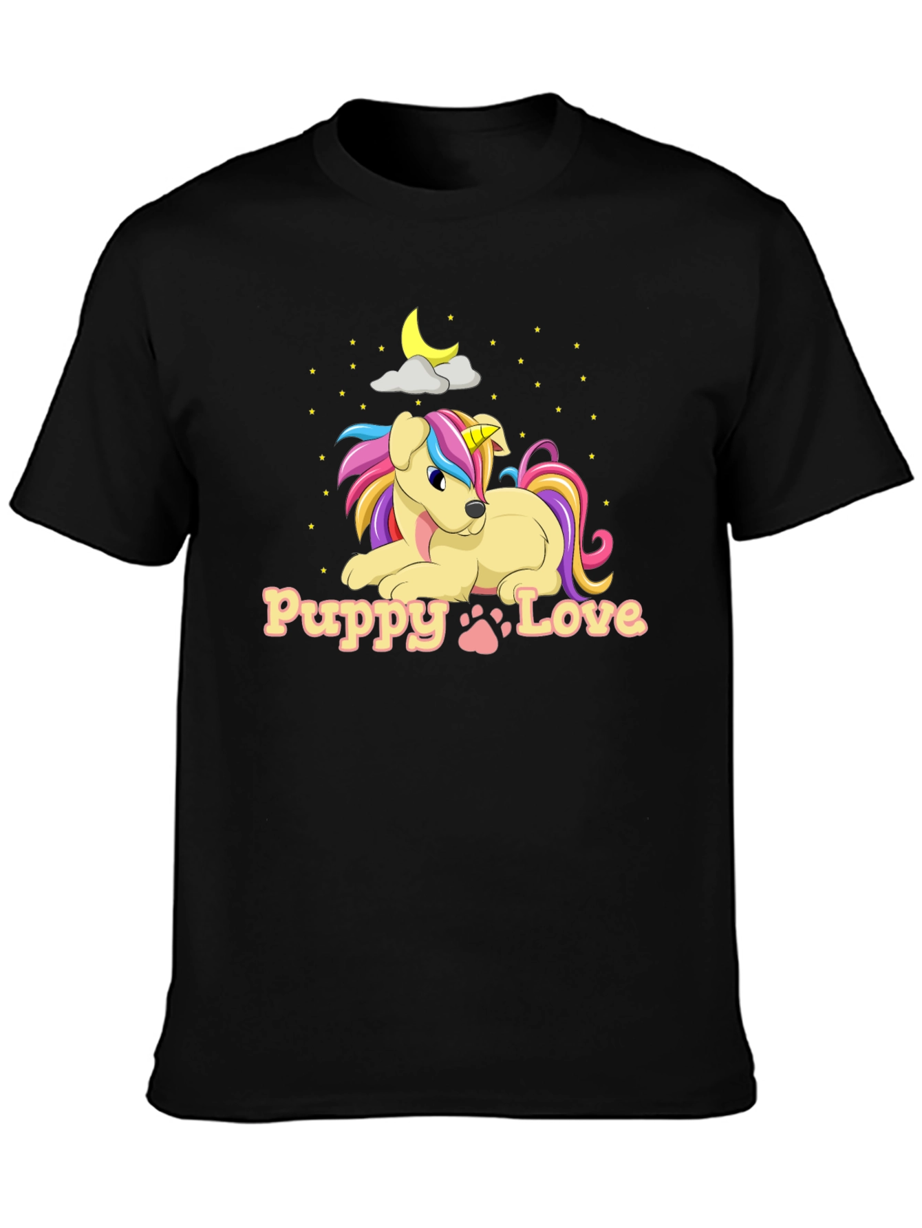 Puppy Love Unicorn Dog Graphic T-Shirt