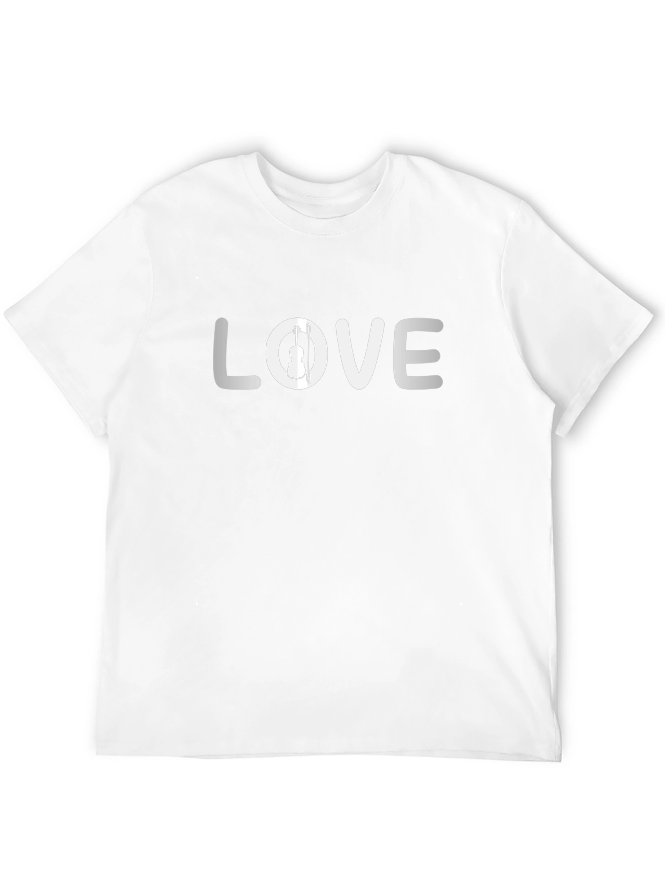 Love Violin Black T-Shirt