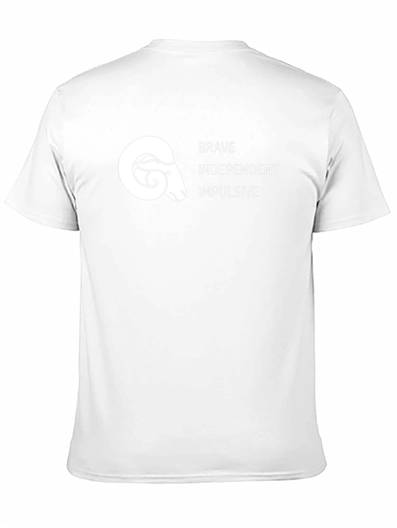 Aries Zodiac Black T-Shirt - Brave Independent Impulsive