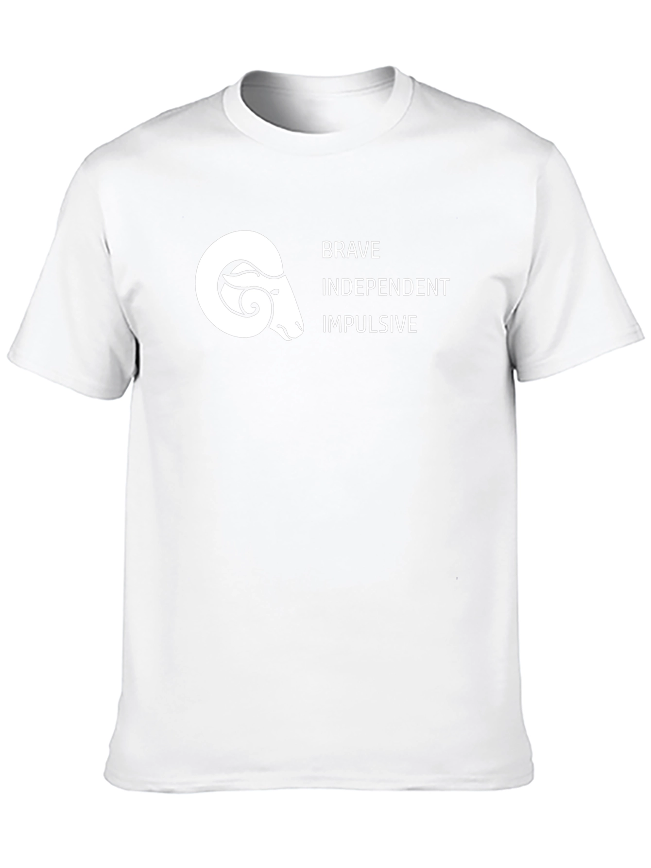 Aries Zodiac Black T-Shirt - Brave Independent Impulsive
