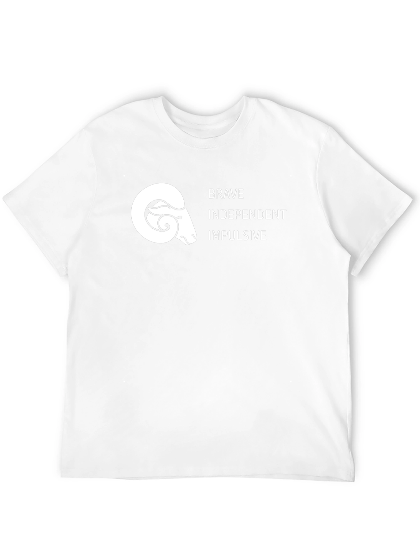 Aries Zodiac Black T-Shirt - Brave Independent Impulsive