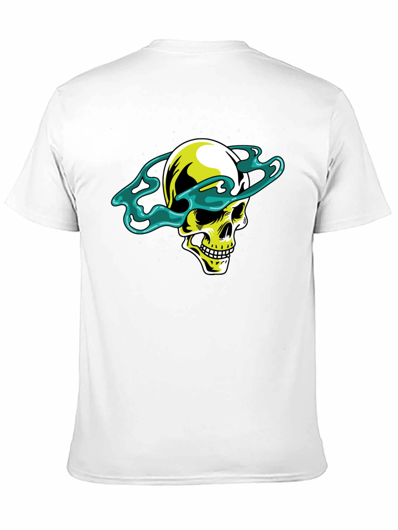 Skull Saturn Graphic Tee - Cool Black T-Shirt