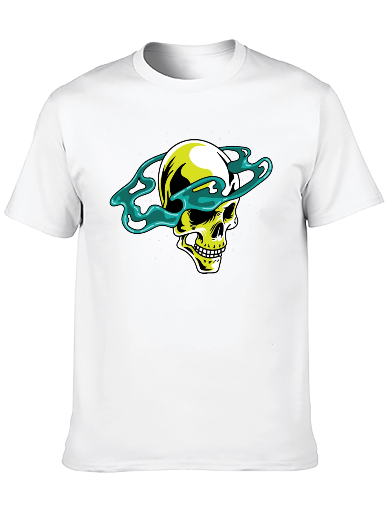 Skull Saturn Graphic Tee - Cool Black T-Shirt