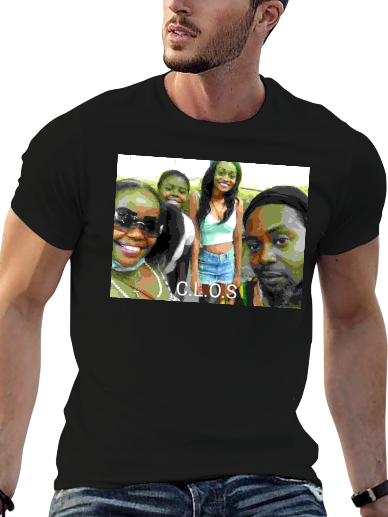 C.L.O.S. Group Photo Black T-Shirt