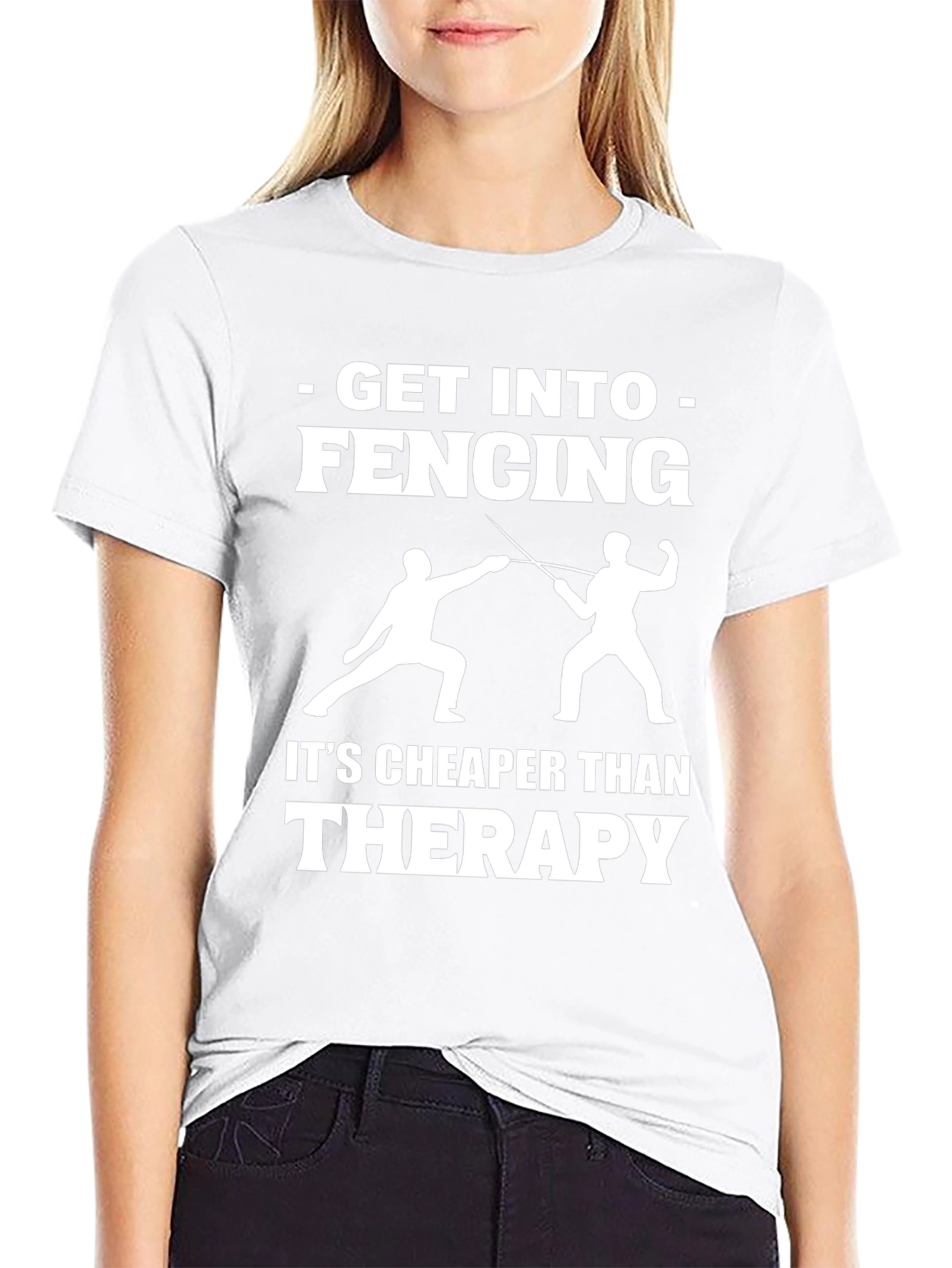 Fencing Therapy T-Shirt Funny Sport Gift