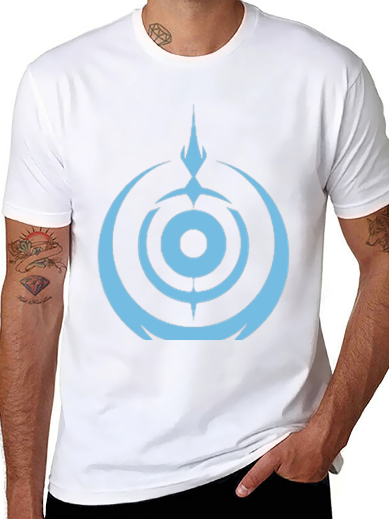 Graphic T-Shirt - Light Blue Symbol