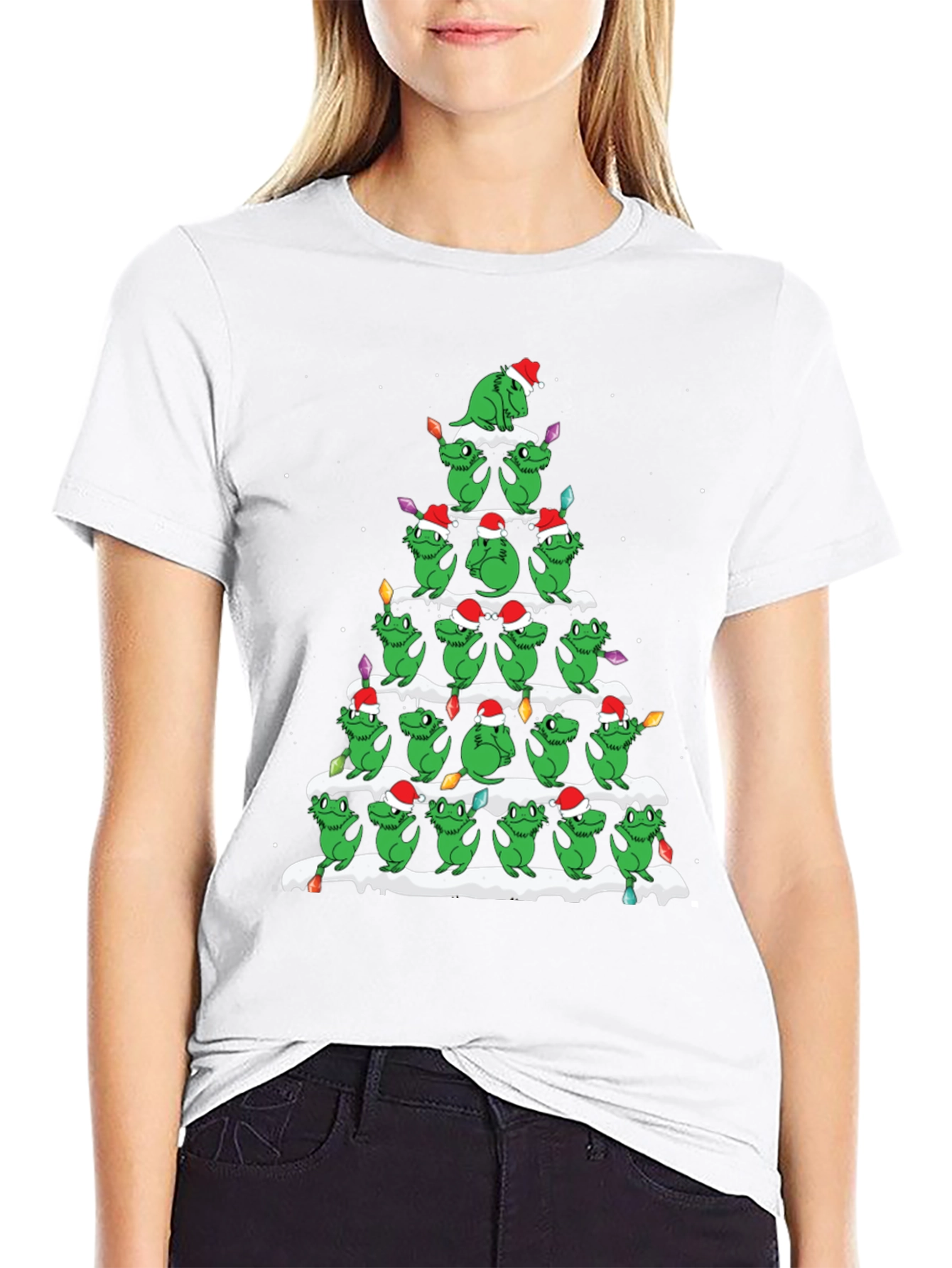 Festive Grinch Christmas Tree T-Shirt