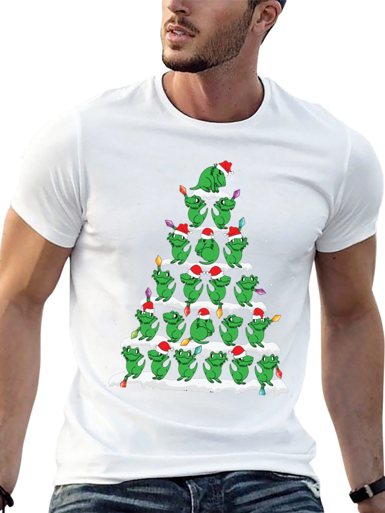 Festive Grinch Christmas Tree T-Shirt