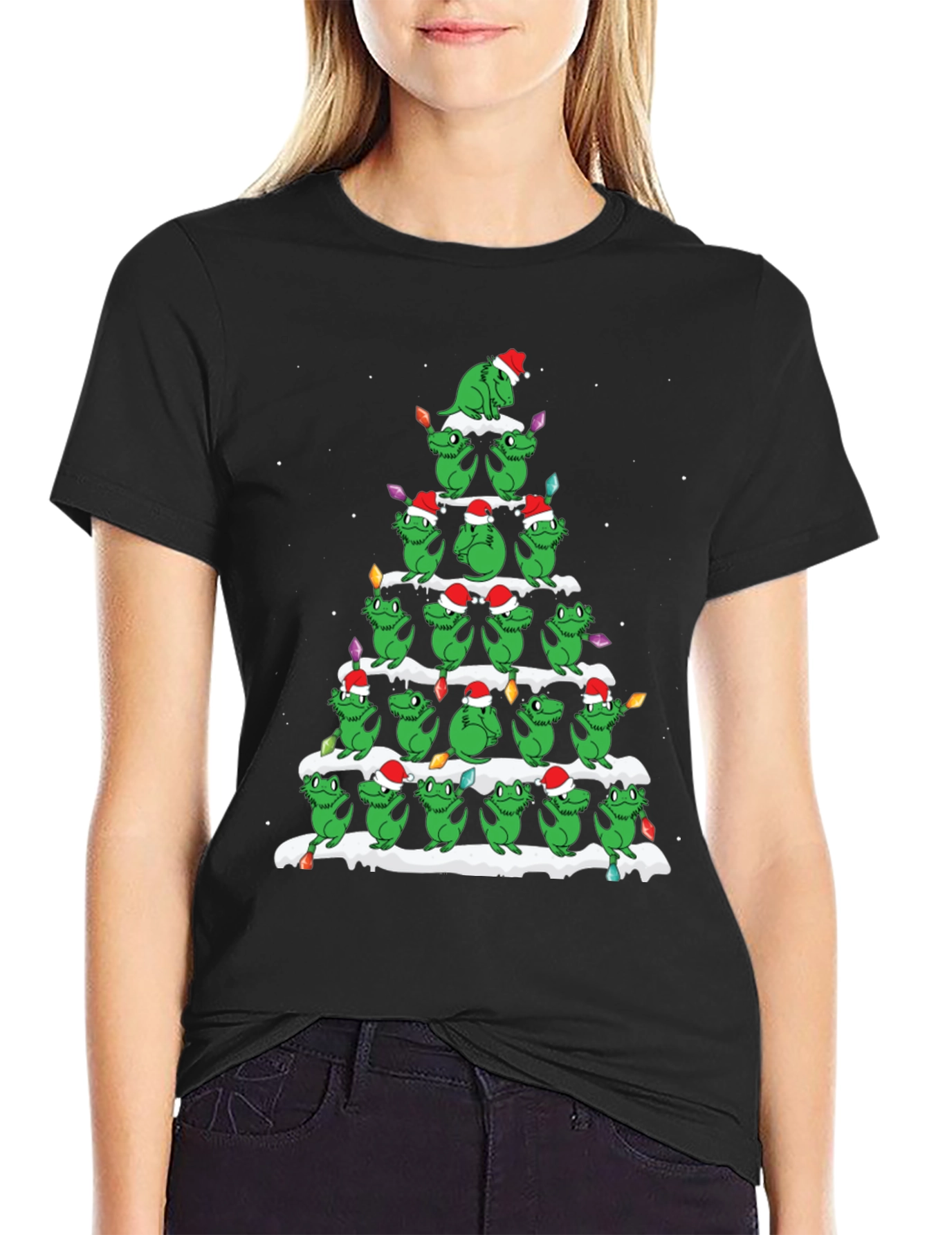 Festive Grinch Christmas Tree T-Shirt