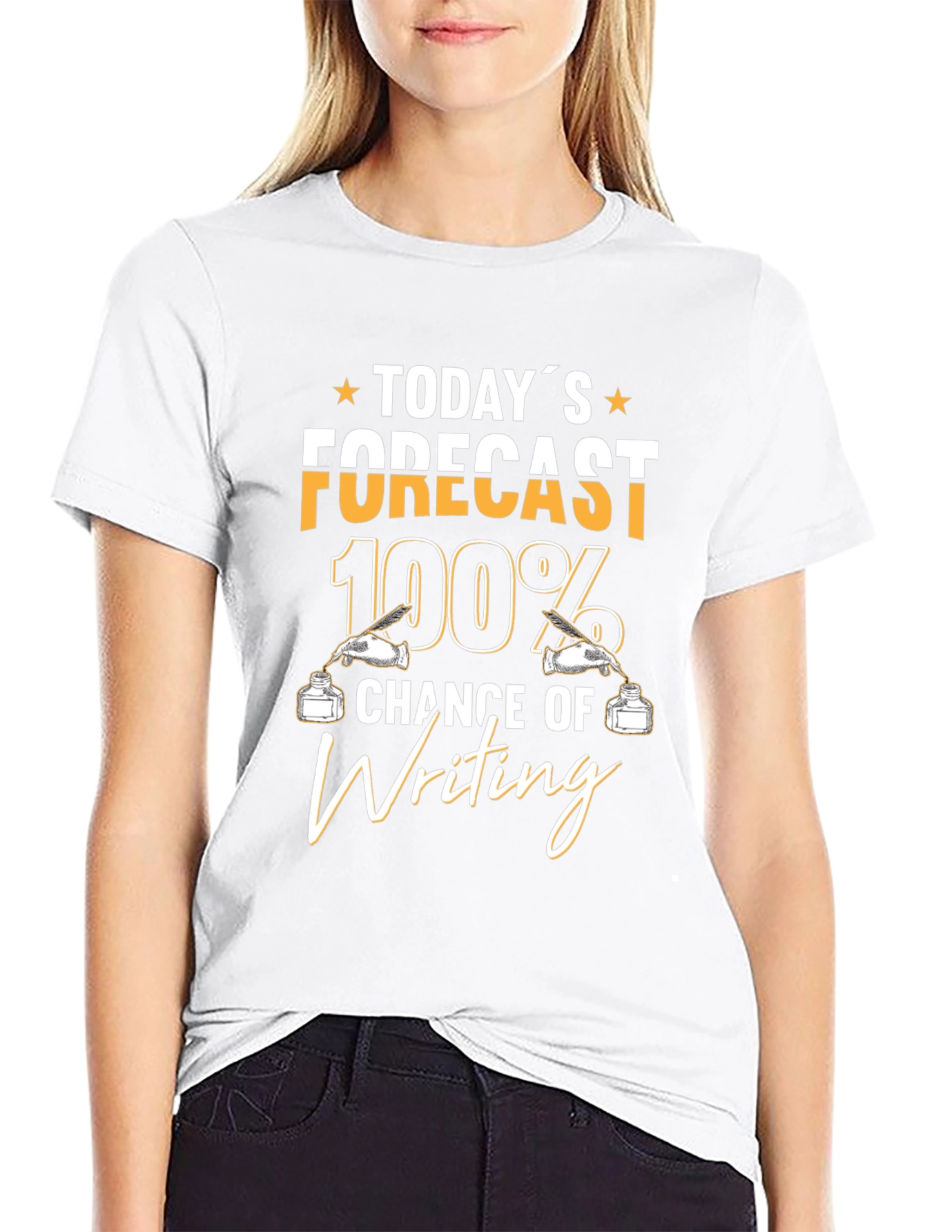 Todays Forecast Writing T-Shirt