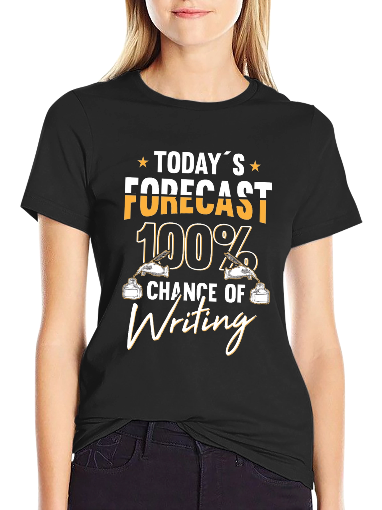Todays Forecast Writing T-Shirt
