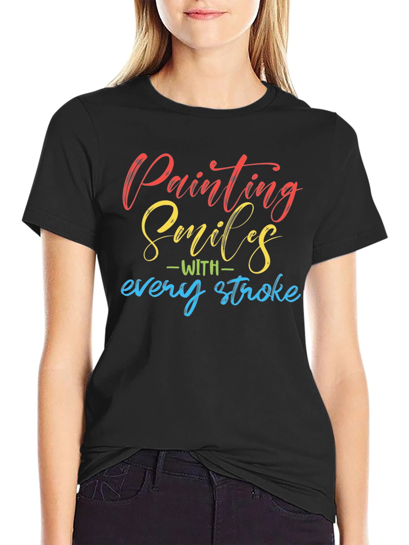Painting Smiles T-Shirt - Artistic Design