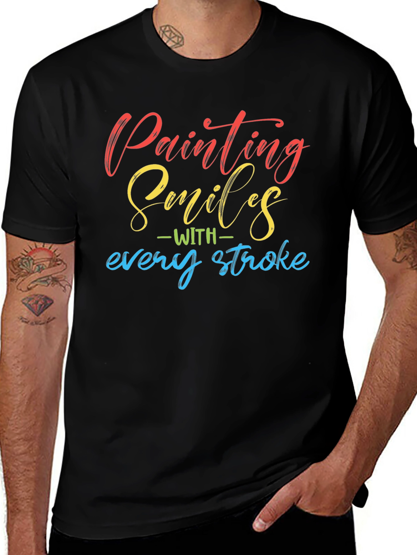 Painting Smiles T-Shirt - Artistic Design