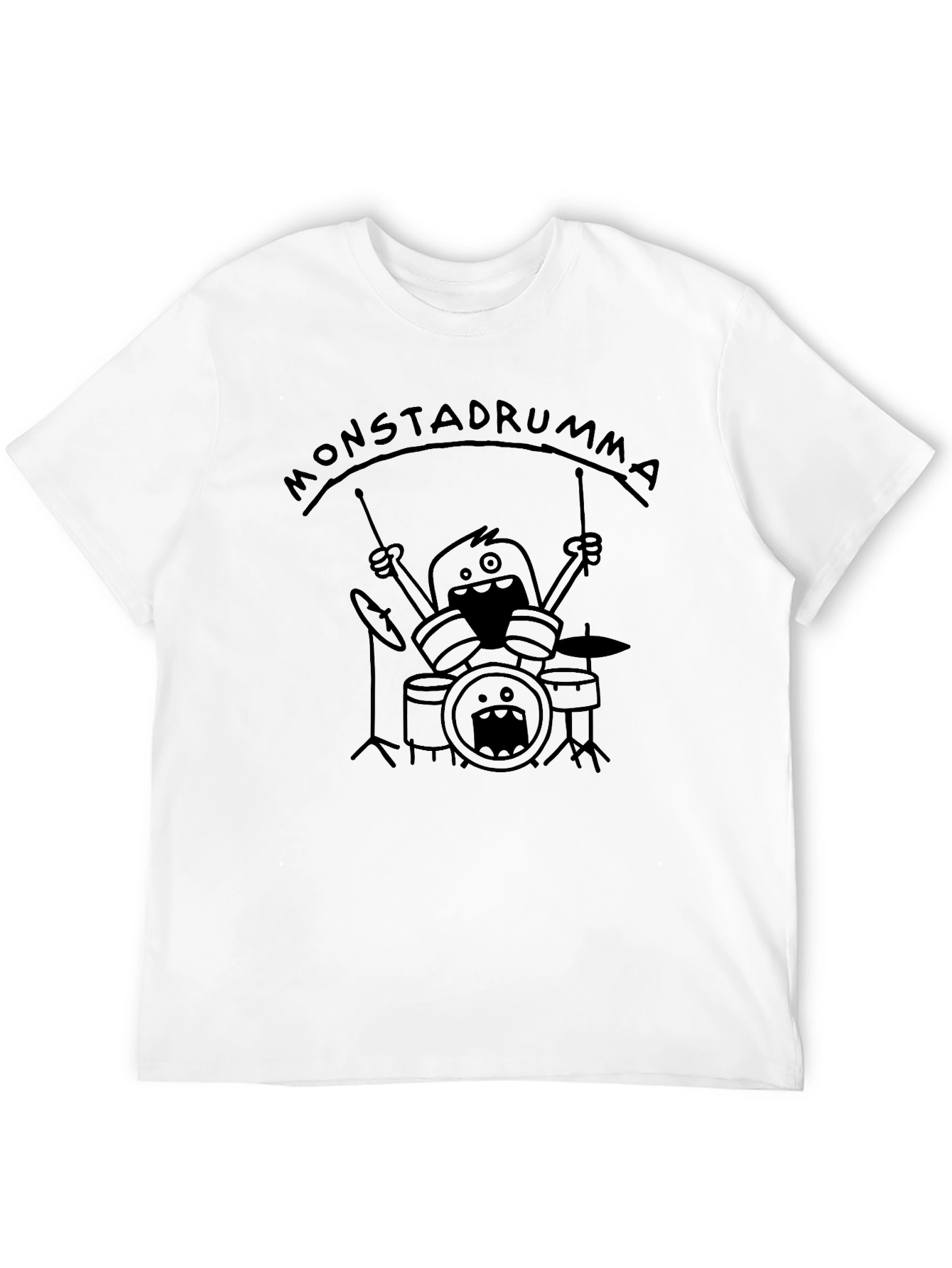 Monstadrumma Drummer Monster Black T-Shirt