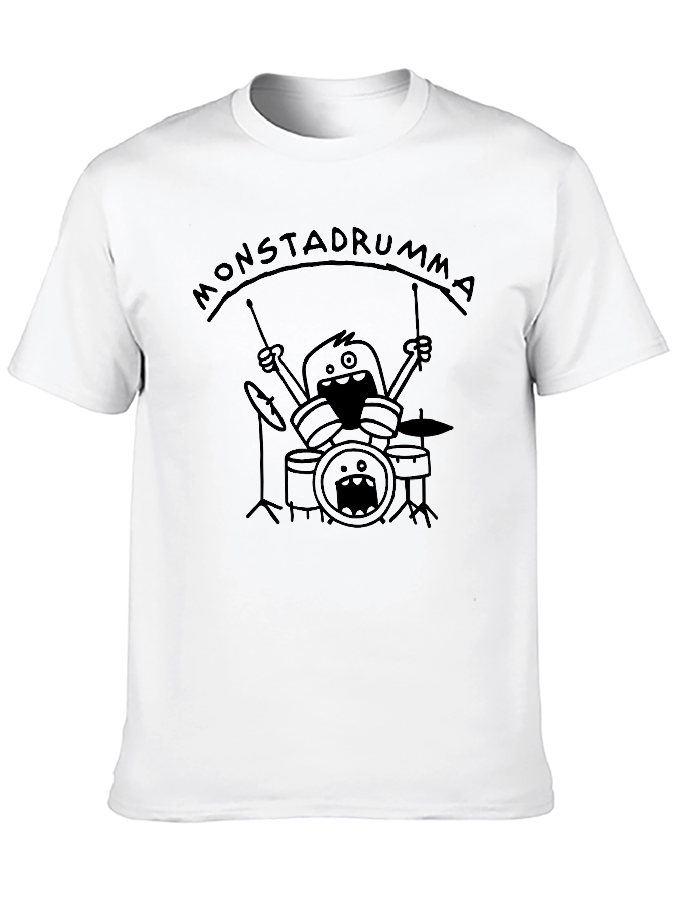 Monstadrumma Drummer Monster Black T-Shirt