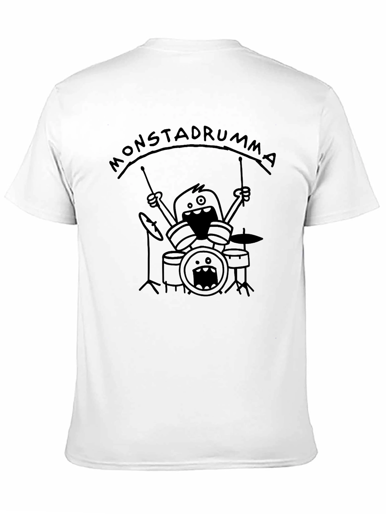 Monstadrumma Drummer Monster Black T-Shirt