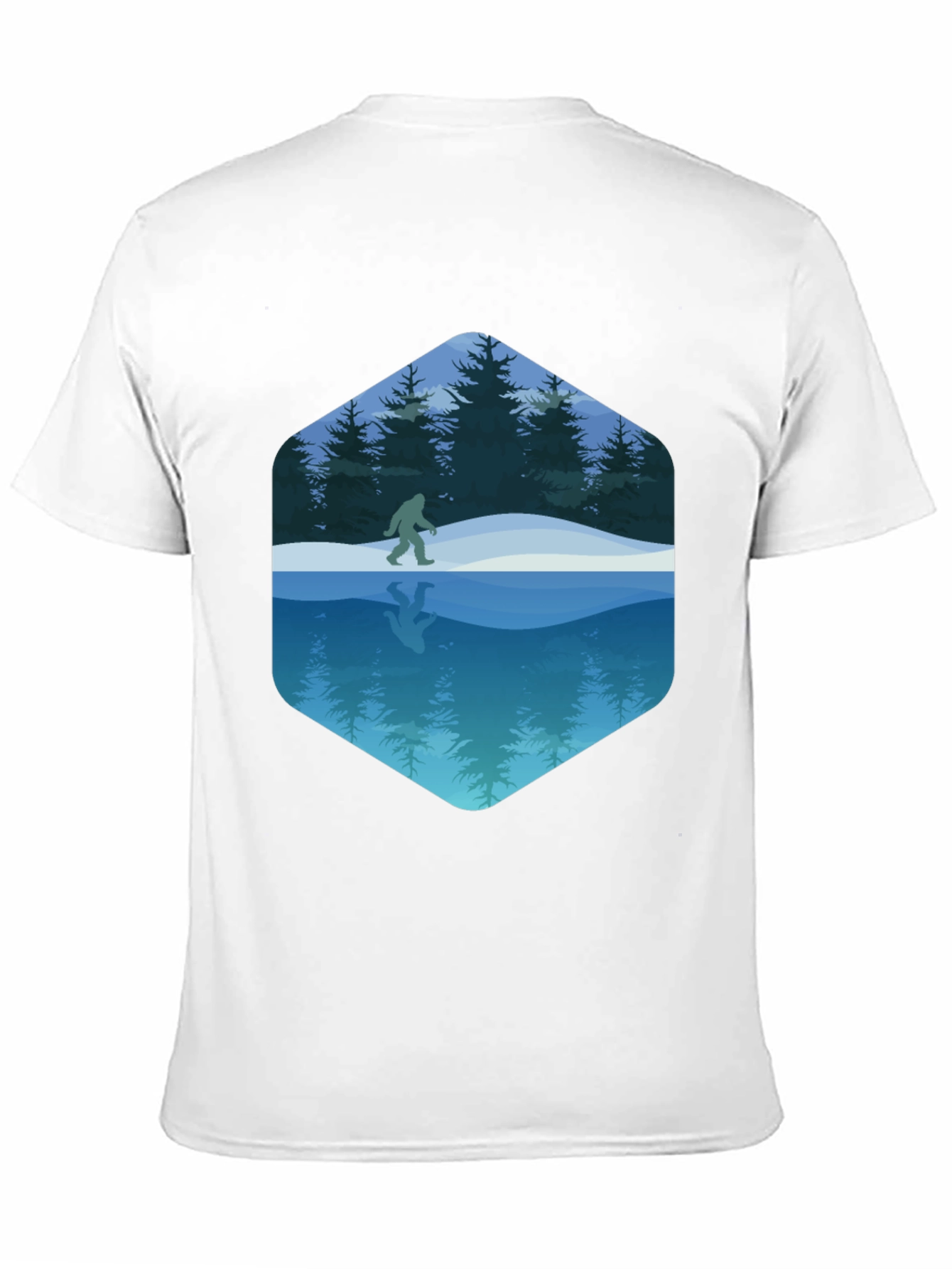 Bigfoot Reflection Graphic Tee - Black