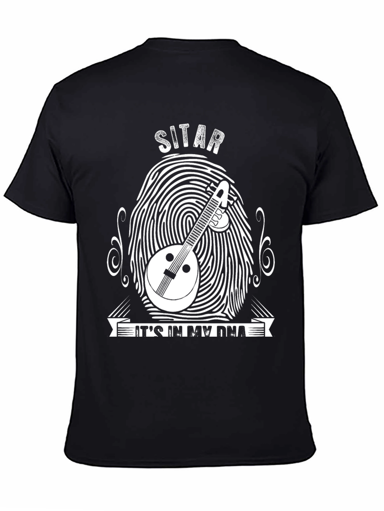 Sitar DNA T-Shirt - Musical Instrument Tee