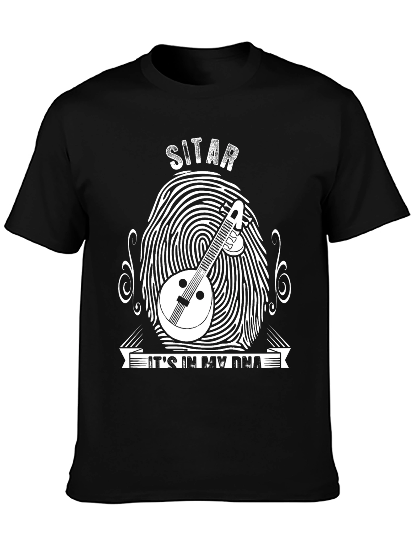 Sitar DNA T-Shirt - Musical Instrument Tee